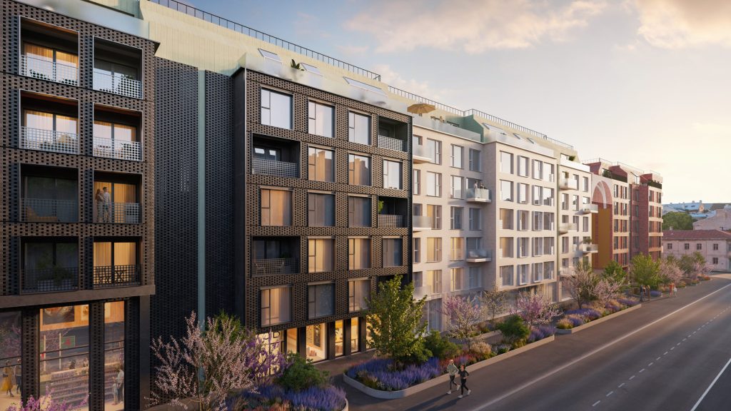 Tērbatas dārzs - 6. kārta - Krišjāņa Barona iela 75B (Krišjāņa Barona iela 75B) - Daudzdzīvokļu nams - vizualizācija