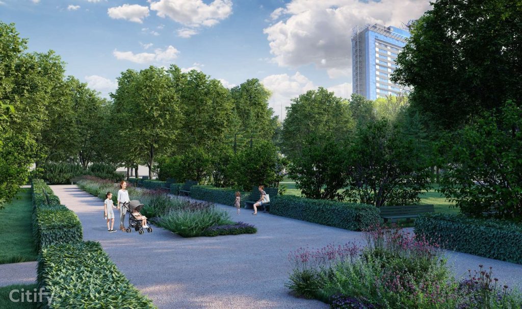 Esplanādes parka attīstība un tā vēsturisko vērtību saglabāšana (Krišjāņa Valdemāra iela 10B) - Parks - vizualizācija