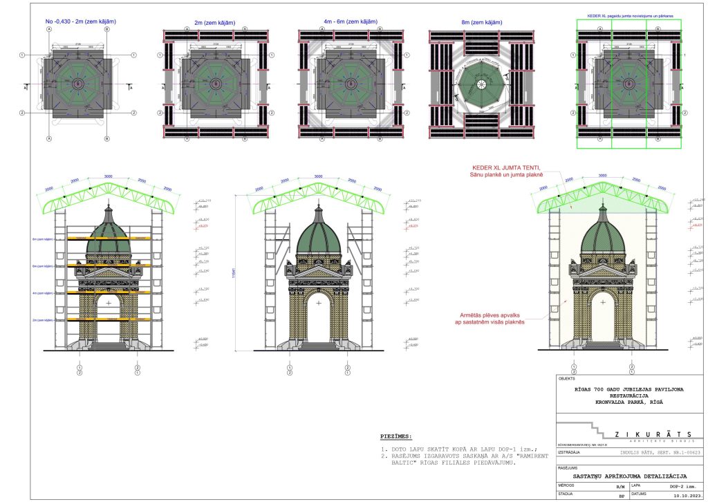 Ķergalvja lapene - Rīgas 700 gadu jubilejas paviljona restaurācija Kronvalda parkā (Kronvalda parks) - Citas kultūras - vizualizācija