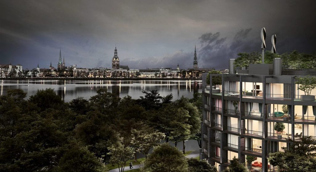 Klīversalas kvartāls - River Breeze Residence (Kuģu iela 28) - Multi apartment - visualization