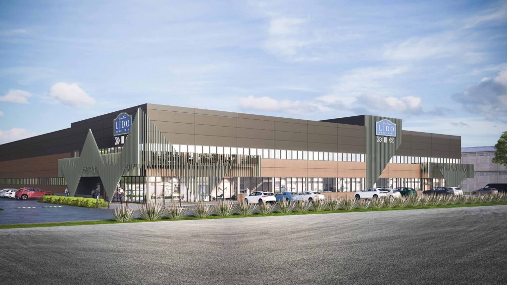 LIDO māja (Kurzemes prospekts 3D) - Maitinimo įstaiga, Verslo centras, Sandėlys / Platinimo centras - vizualizacija