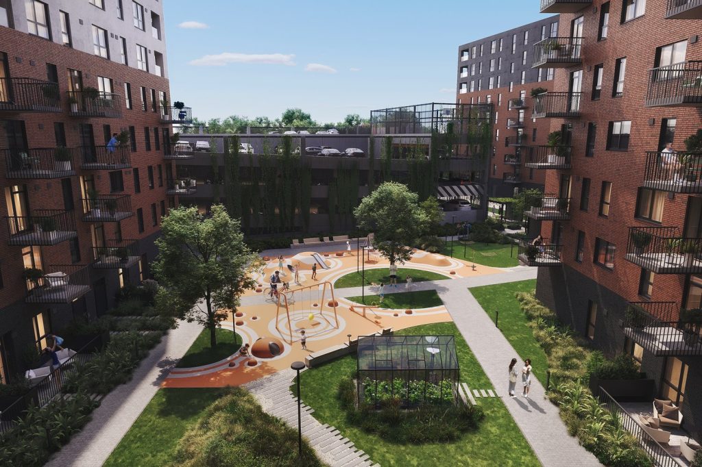 Lucavsala - 1.Kārta - E5 Ēka (Lucavsalas iela 5A) - Daugiabutis - vizualizacija