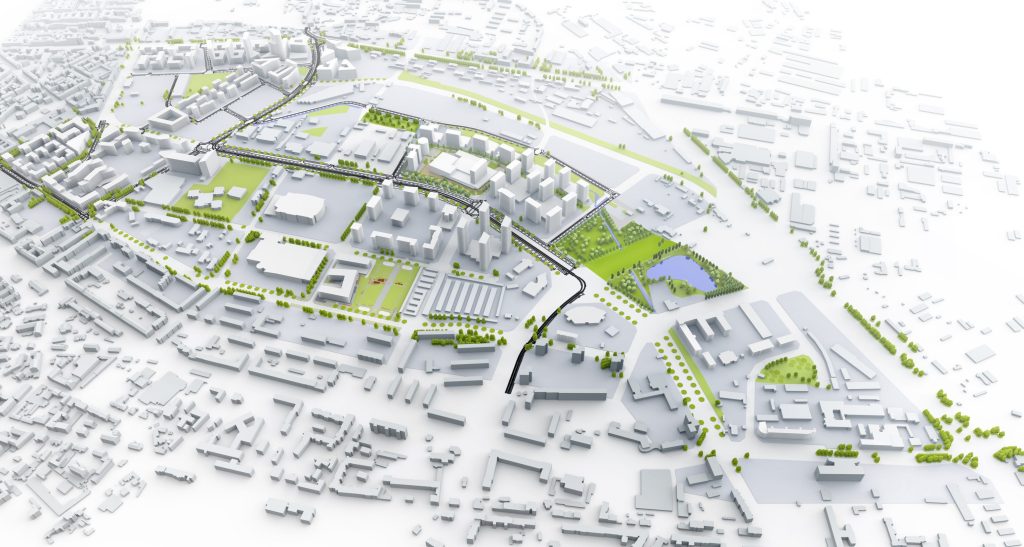 New Hanza - infrastruktūras izbūve 2033 (Mihaila Tāla iela 3) - Ceļš - vizualizācija