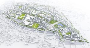 New Hanza – infrastruktūras izbūve 2033 vizualizacija