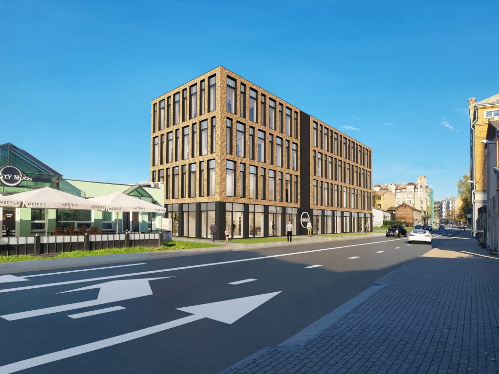 Lāčplēša Plaza - 1. kārta - Lāčplēša iela 76 (Lāčplēša iela 76) - Verslo centras - vizualizacija