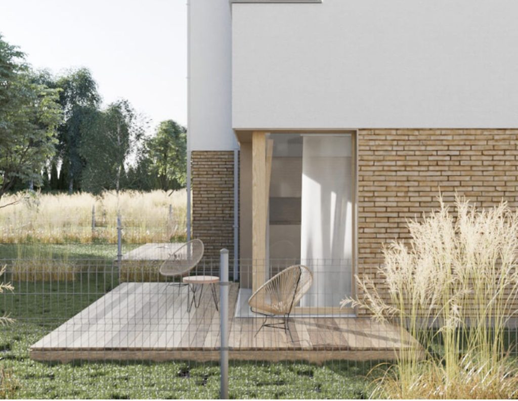 Osiedle Nowy Sad (ul. Arkadii) - Row housing - visualization