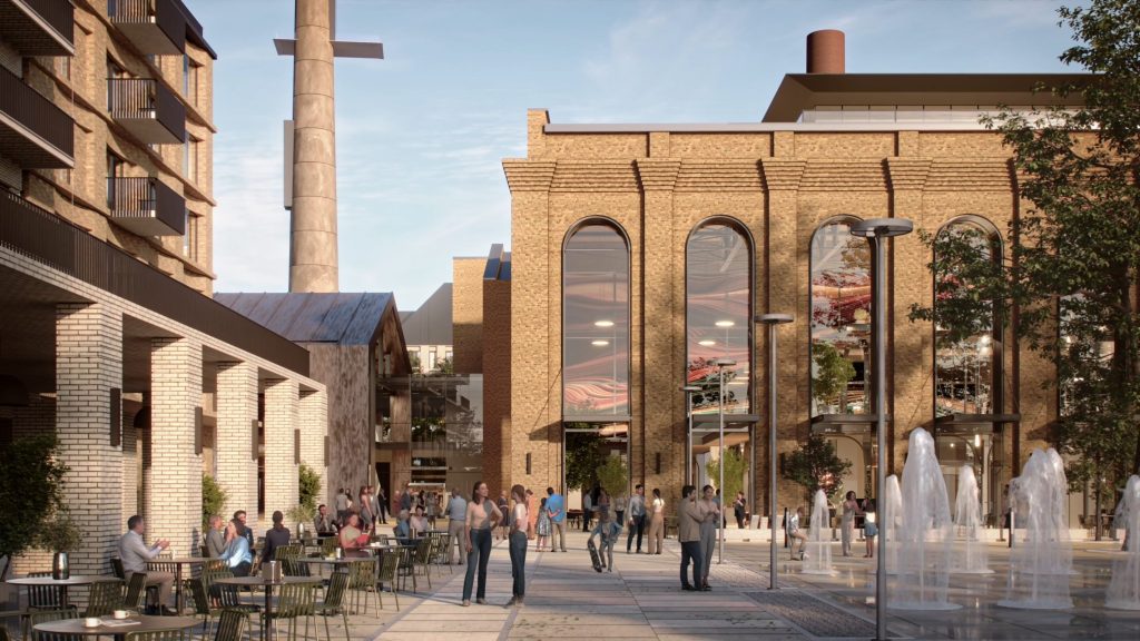 Riga Waterfront - The Powerhouse (Andrejostas iela 21) - Kultūras centrs, Tirdzniecības centrs - vizualizācija