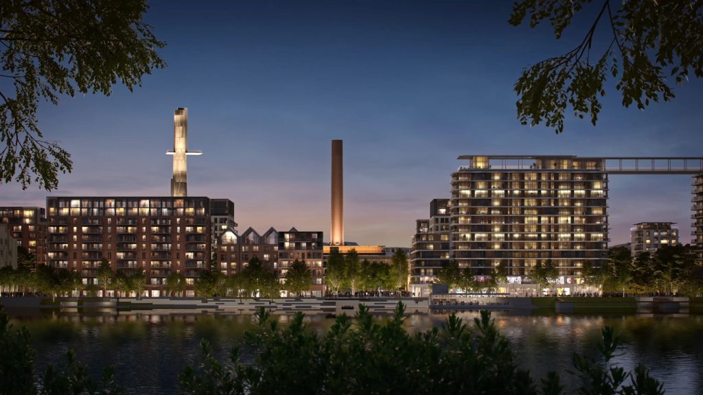 Riga Waterfront - The Powerhouse (Andrejostas iela 21) - Kultūras centrs, Tirdzniecības centrs - vizualizācija