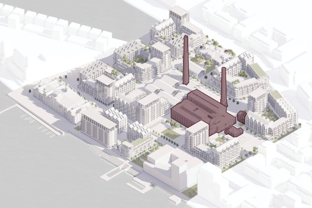 Riga Waterfront - The Powerhouse (Andrejostas iela 21) - Kultūras centrs, Tirdzniecības centrs - vizualizācija