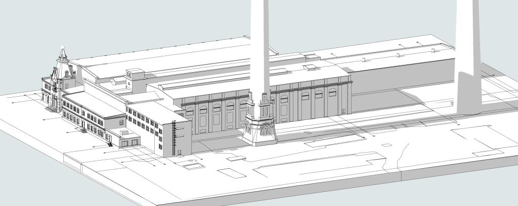 Riga Waterfront - The Powerhouse (Andrejostas iela 21) - Kultūras centrs, Tirdzniecības centrs - vizualizācija