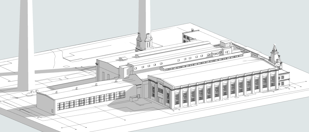 Riga Waterfront - The Powerhouse (Andrejostas iela 21) - Kultūras centrs, Tirdzniecības centrs - vizualizācija