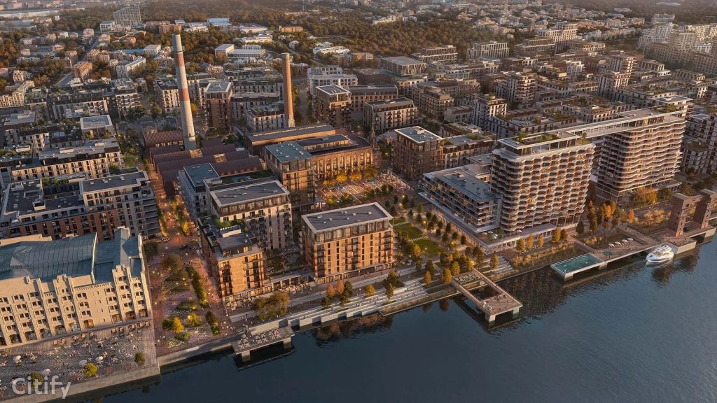 Riga Waterfront - The Powerhouse (Andrejostas iela 21) - Kultūras centrs, Tirdzniecības centrs - vizualizācija