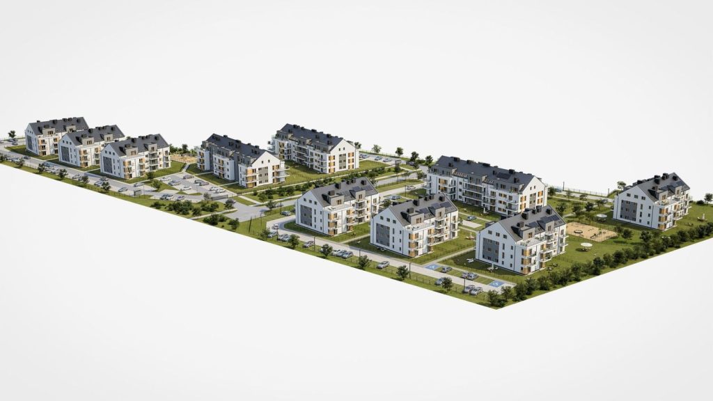 Bulwary Błonie N.25 (ul. Narutowicza 25) - Daugiabutis - vizualizacija