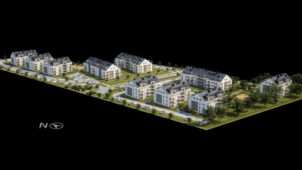 Bulwary Błonie etap V (ul. Narutowicza 29) - Daugiabutis - vizualizacija