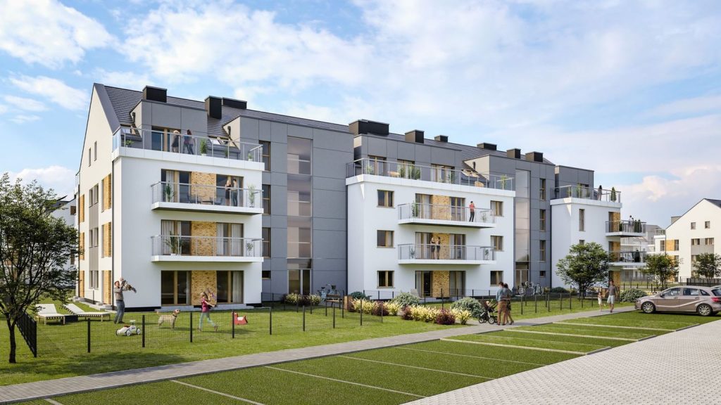 Bulwary Błonie etap V (ul. Narutowicza 29) - Daugiabutis - vizualizacija