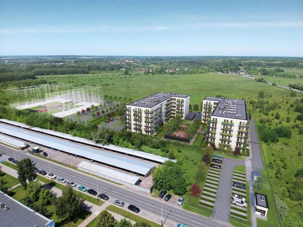Osiedle Olimpijczyk etap I ( ul. Janusza Kusocińskiego 115, 117) - Daudzdzīvokļu nams - vizualizācija