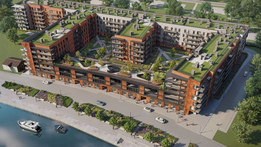 Nadmotławie Apartments etap I (ul. Sienna Grobla) - Korterelamu - visuaalne