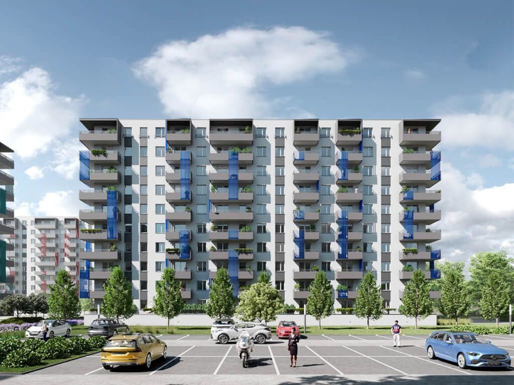ul. Powstańców-os. Piastów bud. D (ul. Powstańców) - Multi apartment - visualization
