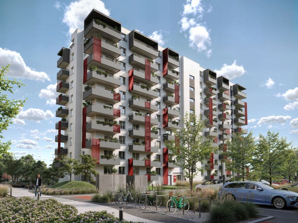 ul. Powstańców-os. Piastów bud. F (ul. Powstańców) - Multi apartment - visualization