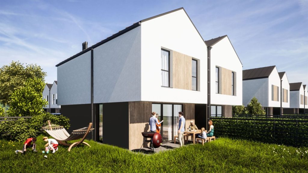 Family Park Ksawerów (ul. Łódzka 110) - Row housing - visualization