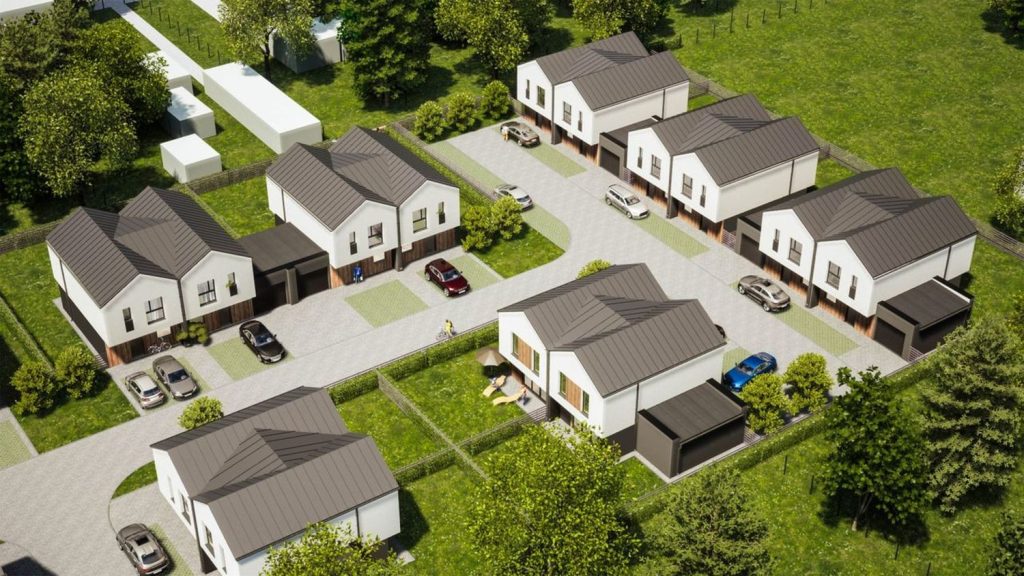 Family Park Ksawerów IV (ul. Łódzka) - Row housing - visualization