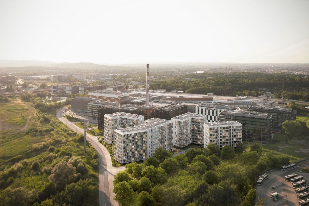 Mieszkaj w mieście - przy Bonarce (ul. Puszkarska 7N) - Multi apartment - visualization