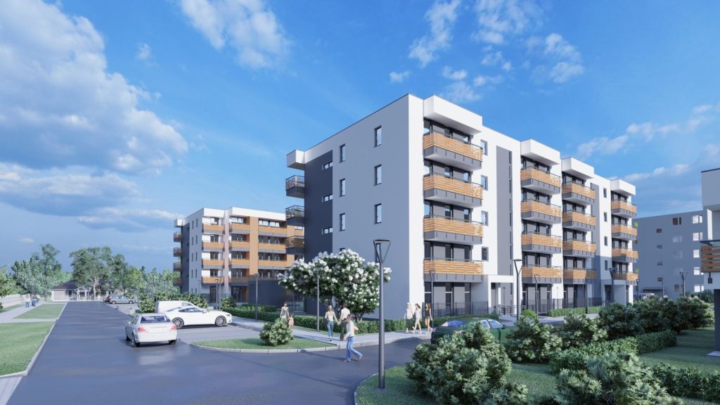 Przy Bursztynowej (ul. Bursztynowa) - Daudzdzīvokļu nams - vizualizācija
