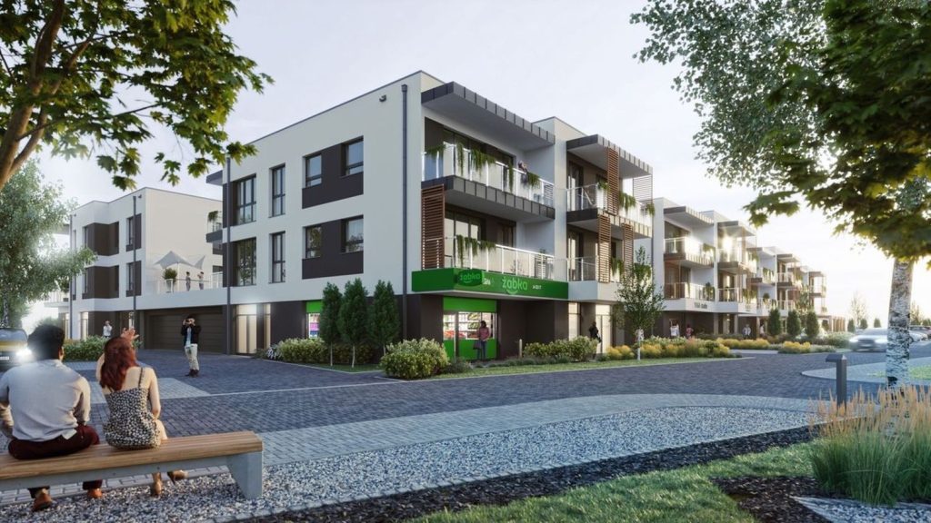 Osiedle Malarska etap VII (ul. Malarska) - Korterelamu - visuaalne