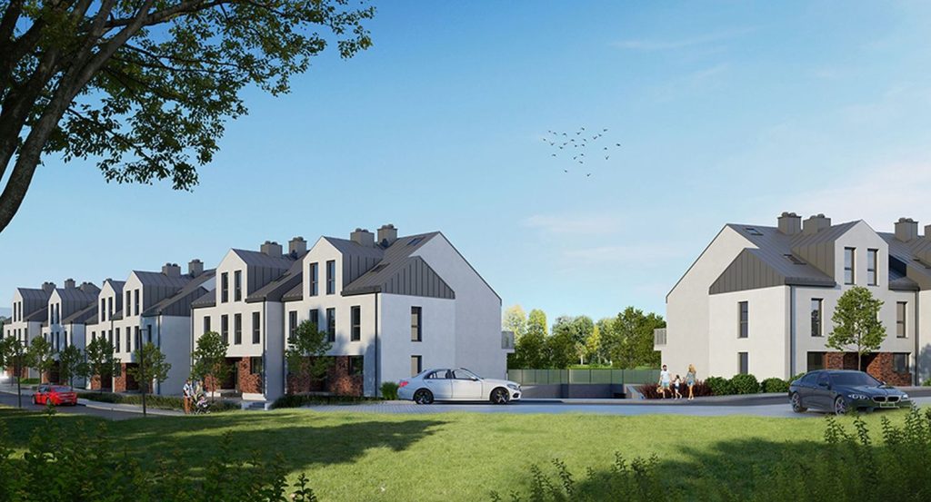Fort Górczyn - Etap II (ul. Wąwozowa) - Row housing - visualization