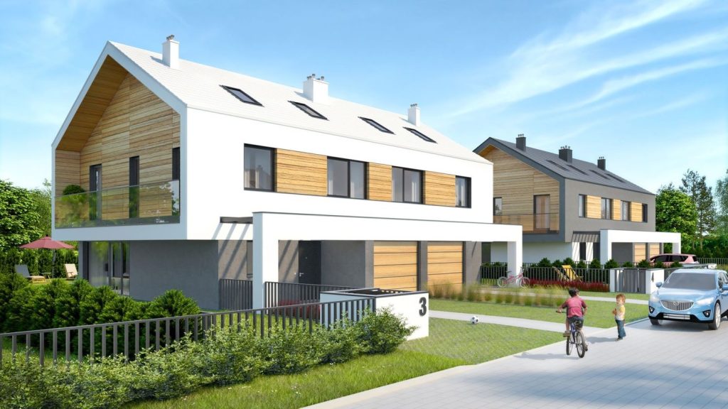 Zielona Park, etap 2 (ul. Darżlubska) - Row housing - visualization