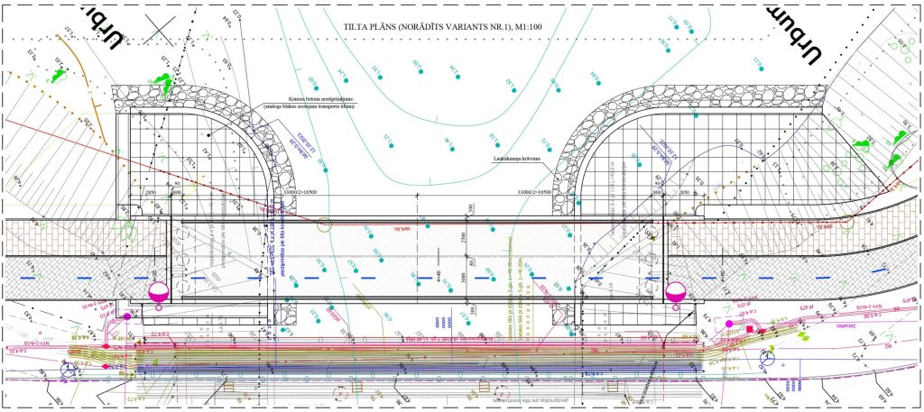 Velosipēdu ceļš Rīga - Ķekava - Gājēju un velosipēdistu tilts (Mūkusalas iela) - Tilts - vizualizācija