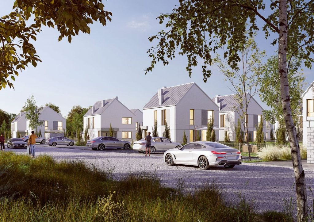 Nove Piaseczno 2 (ul. Witolda i Zofii Trzeciakowskich) - Row housing - visualization