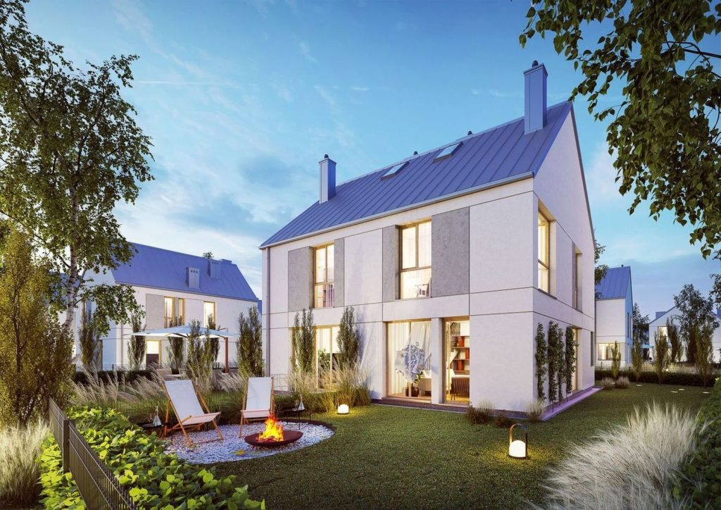 Nove Piaseczno 2 etap F (ul. Witolda i Zofii Trzeciakowskich) - Row housing - visualization