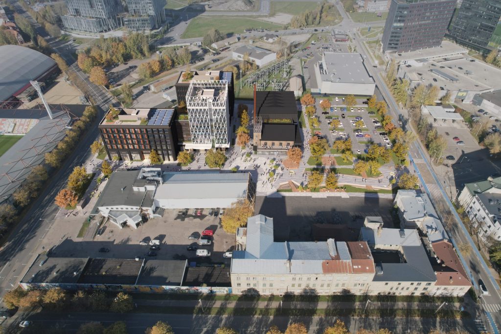 SPORTA 2 kvartāls - 1. kārta, "B" ēka (Sporta iela 2) - Kultūros centras - vizualizacija