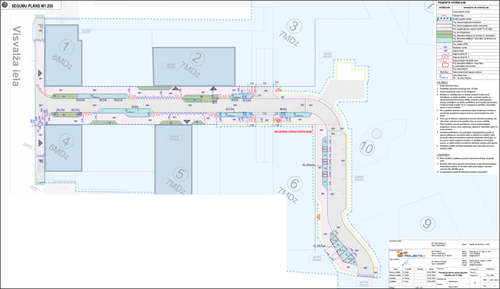 Lāčplēša skvērs – infrastruktūras pārbūve Visvalža ielā 5 (Visvalža ielā 5, 5A, 5E) - Road - visualization