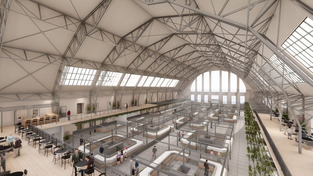 Centrāltirgus zivju paviljona 1. un 2. stāva telpu pārplānošana (Centrāltirgus iela 1) - Maitinimo įstaiga - vizualizacija