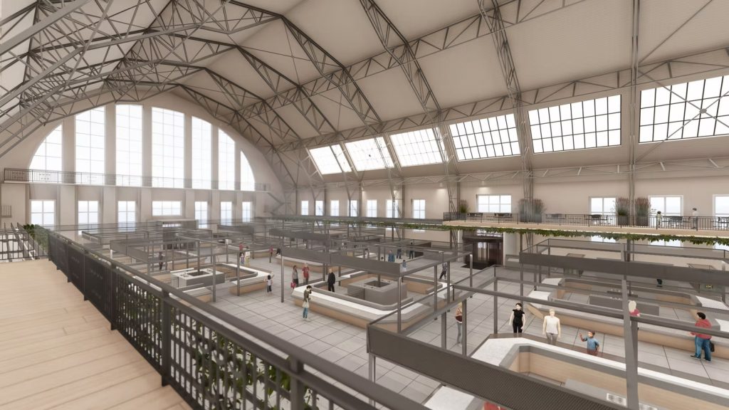 Centrāltirgus zivju paviljona 1. un 2. stāva telpu pārplānošana (Centrāltirgus iela 1) - Maitinimo įstaiga - vizualizacija