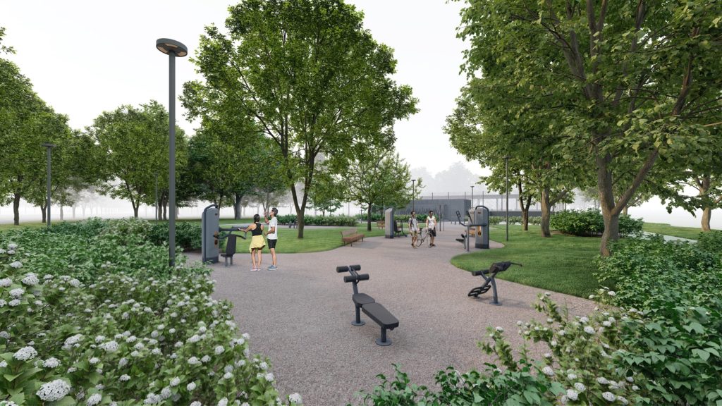 Latvijas Uzvaras parks - 2. kārtā (Uzvaras parks) - Piedzīvojumu parks, Ēdināšanas pakalpojumi, Parks, Sporta laukums vai korti - vizualizācija