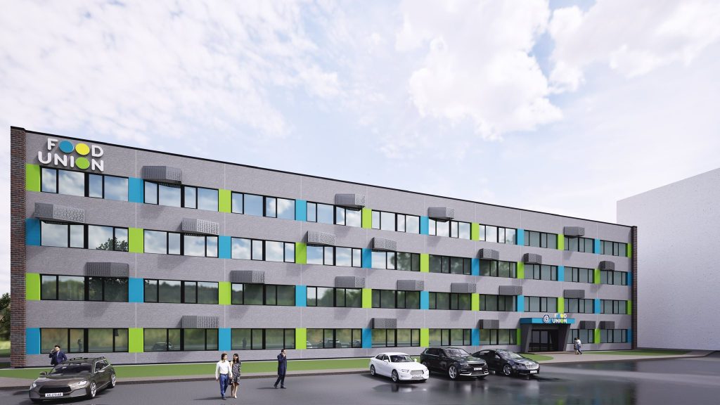 Food Union - Rīgas piena kombināta administrācijas ēka pārbūve (Bauskas ielā 180) - Office center - visualization
