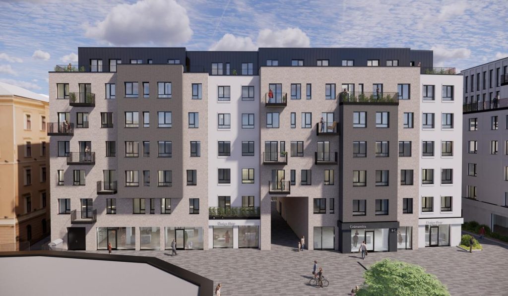 Centrus - 2. kārta - "B" ēka (Blaumaņa iela 20) - Multi apartment, Other commercial - visualization