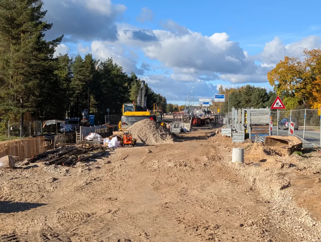 Gājēju un Velosipēdistu Tuneļa Izbūve zem Bauskas Šosejas pie Krustkalniem (A7 (7,30–7,78 km)) - Velosipēdu ceļš, Gājēju ceļš - būvdarbu attēli