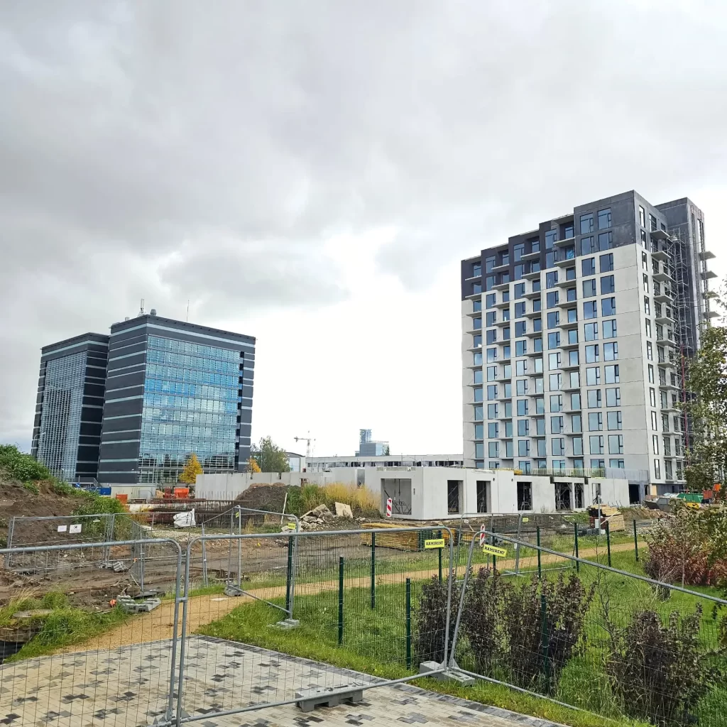 Arena Garden Towers - 1. kārta, "A2" ēka (Arēnas iela 3) - Daugiabutis - statybų nuotraukos