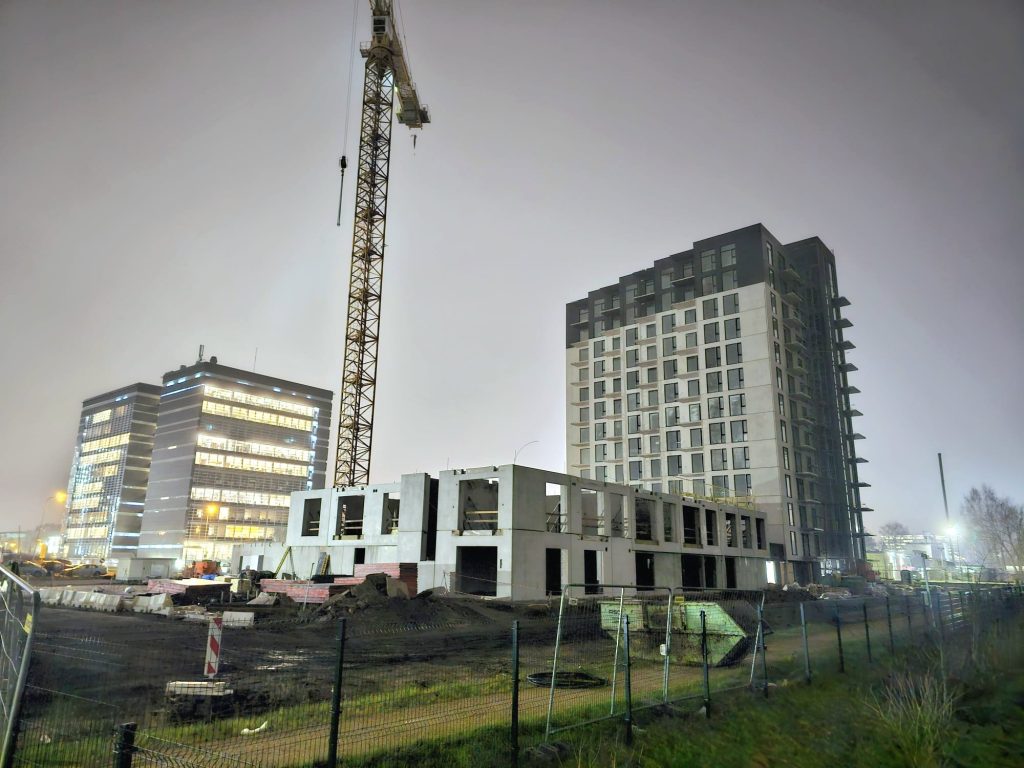 Arena Garden Towers - 1. kārta, "A2" ēka (Arēnas iela 3) - Daugiabutis - statybų nuotraukos