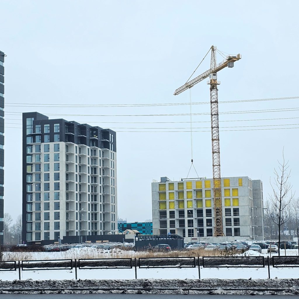 Arena Garden Towers - 1. kārta, "A2" ēka (Arēnas iela 3) - Daugiabutis - statybų nuotraukos