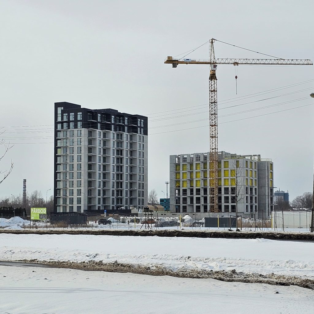 Arena Garden Towers - 1. kārta, "A2" ēka (Arēnas iela 3) - Daugiabutis - statybų nuotraukos