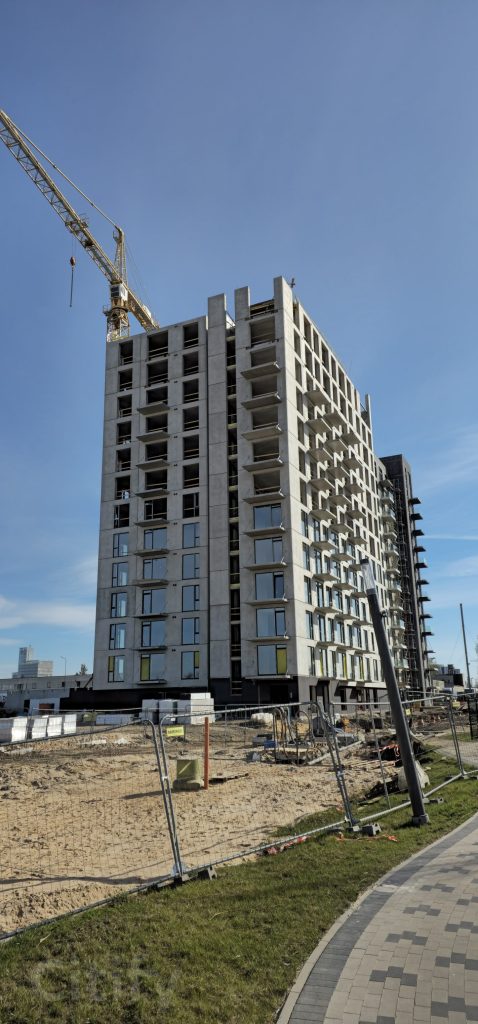 Arena Garden Towers - 1. kārta, "A2" ēka (Arēnas iela 3) - Daugiabutis - statybų nuotraukos