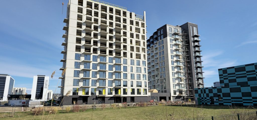 Arena Garden Towers - 1. kārta, "A2" ēka (Arēnas iela 3) - Daugiabutis - statybų nuotraukos