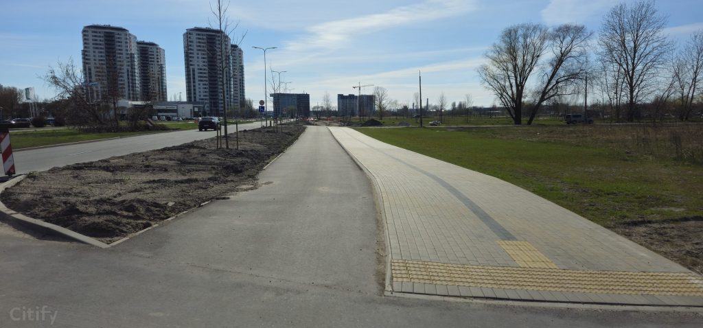 Krustojumu pārbūve Skanstes ielā - 3. kārtā - Gājēju un velosipēdu ceļa izbūve Skanstes ielā, posmā no Sporta ielas līdz Zirņu ielai, (Skanstes ielā) - Bike path - construction photos