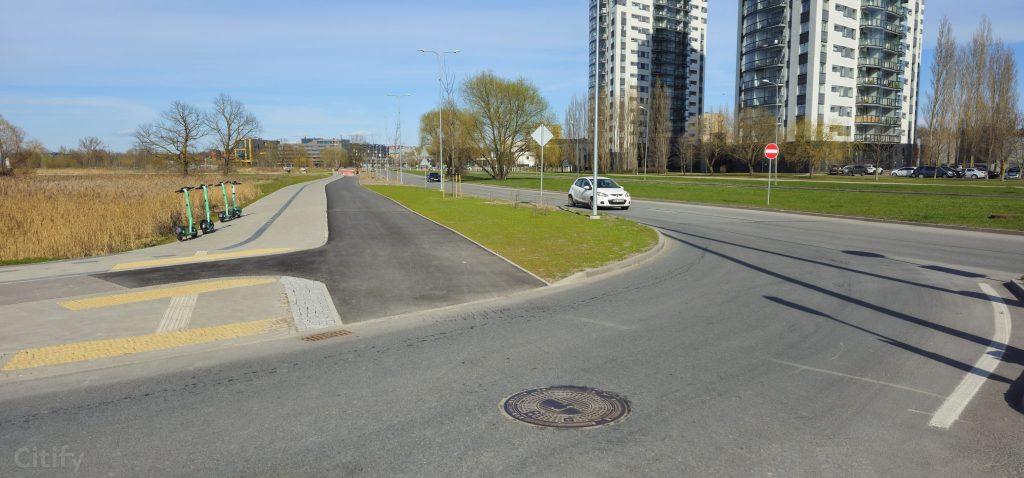 Krustojumu pārbūve Skanstes ielā - 3. kārtā - Gājēju un velosipēdu ceļa izbūve Skanstes ielā, posmā no Sporta ielas līdz Zirņu ielai, (Skanstes ielā) - Bike path - construction photos