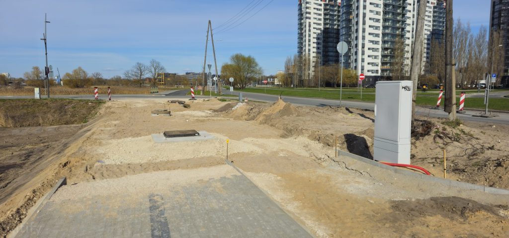 Krustojumu pārbūve Skanstes ielā - 3. kārtā - Gājēju un velosipēdu ceļa izbūve Skanstes ielā, posmā no Sporta ielas līdz Zirņu ielai, (Skanstes ielā) - Bike path - construction photos